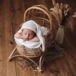 sesión newborn en San Fernando Cádiz bebé dormido en estudio profesional